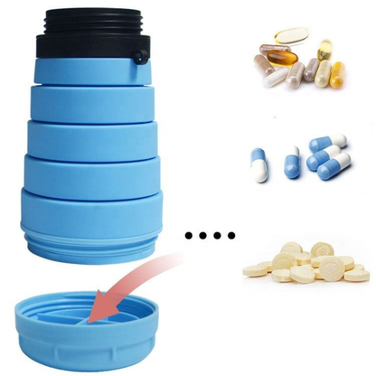 Collapsible Silicone Water Bottle Set – 750ml (4 Colors Assorted)