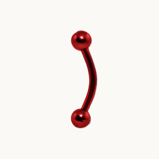Red Eyebrow Tragus Cartilage Piercing 5mm - COLO