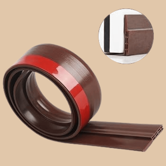 Door Draught Excluder Silicone Strip Brown - COLO