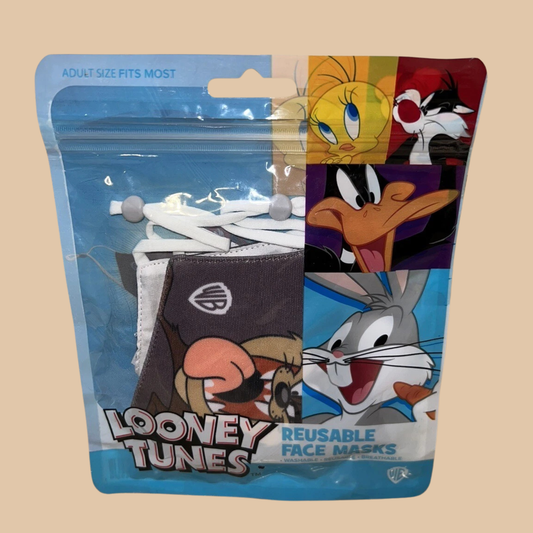 Adult Size Looney Tunes Gray Reusable Face Mask