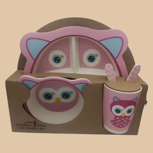 Kids Dinnerware Set (Little Owl)