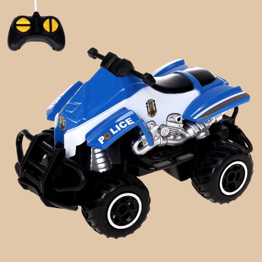 HST RC MINI BEACH MOTORCYCLE POLICE, Remote Control Race Car COLOR BLUE AND BLACK - COLO