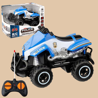 HST RC MINI BEACH MOTORCYCLE POLICE, Remote Control Race Car COLOR BLUE AND BLACK