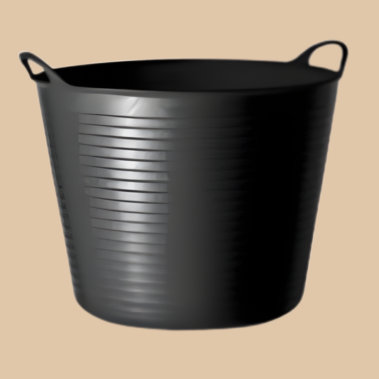 2-Handle Flexible Tub Black 50L