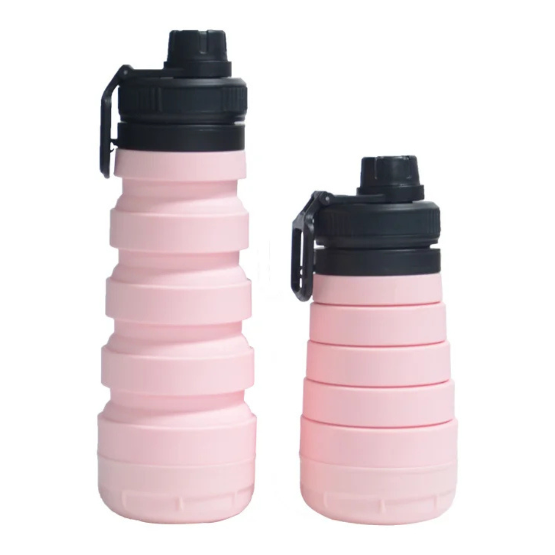 Collapsible Silicone Water Bottle Set – 750ml (4 Colors Assorted)