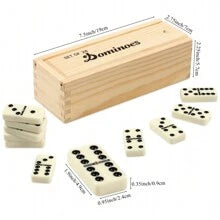 Wooden Domino Board Games Travel 28pcs/Set Funny Table Game Domino Toys small