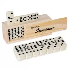 Wooden Domino Board Games Travel 28pcs/Set Funny Table Game Domino Toys small