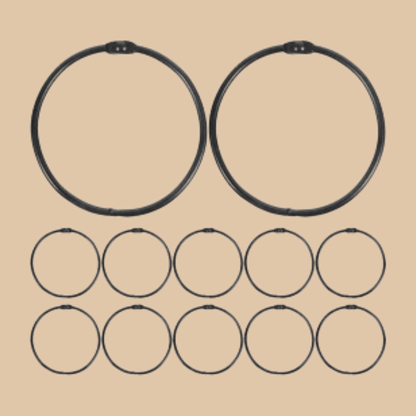 Shower Curtain Rings - 12 Pack