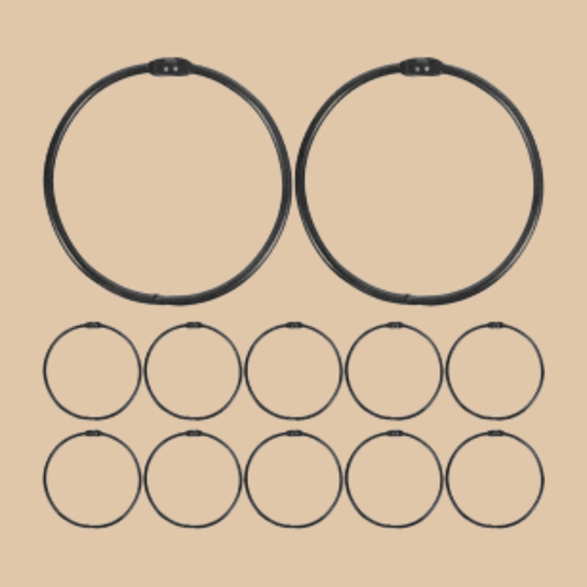 Shower Curtain Rings - 12 Pack