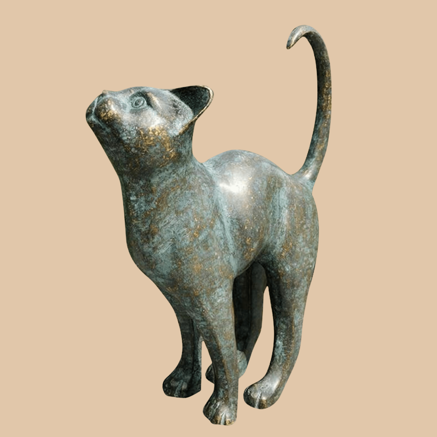 Resin Cat Ornament Mini Statue - COLO