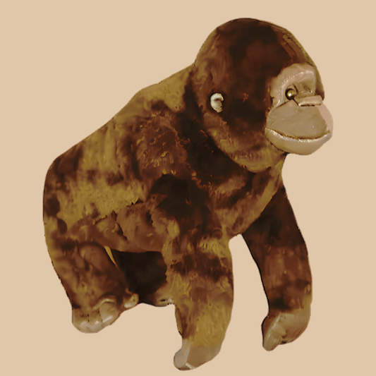 Brown Gorilla Plush Toy – Soft Large Monkey Stuffed Animal (14"–18")
