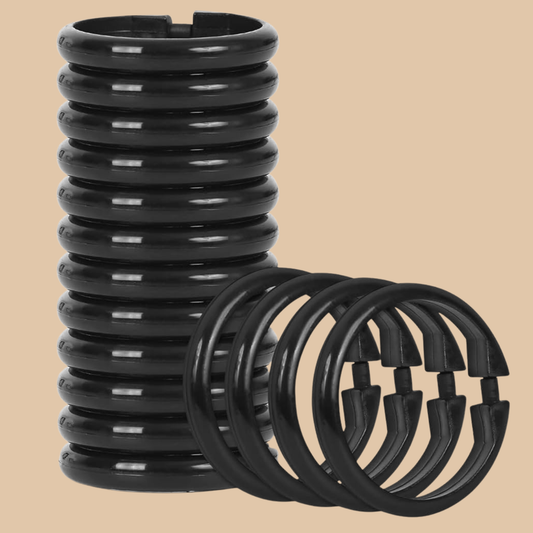 Shower Curtain Rings - 12 Pack