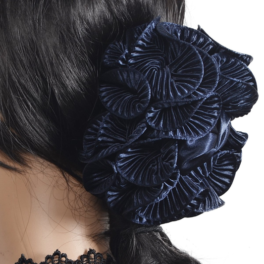 Large Hair Claw Clamp Jaw Clip Navy