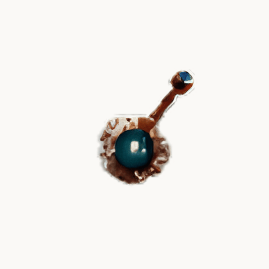 Golden Moon Belly Button Ring – 316L Surgical Steel - COLO