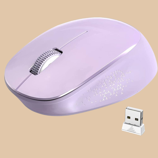Wireless Silent Mouse Purple 1600 DPI