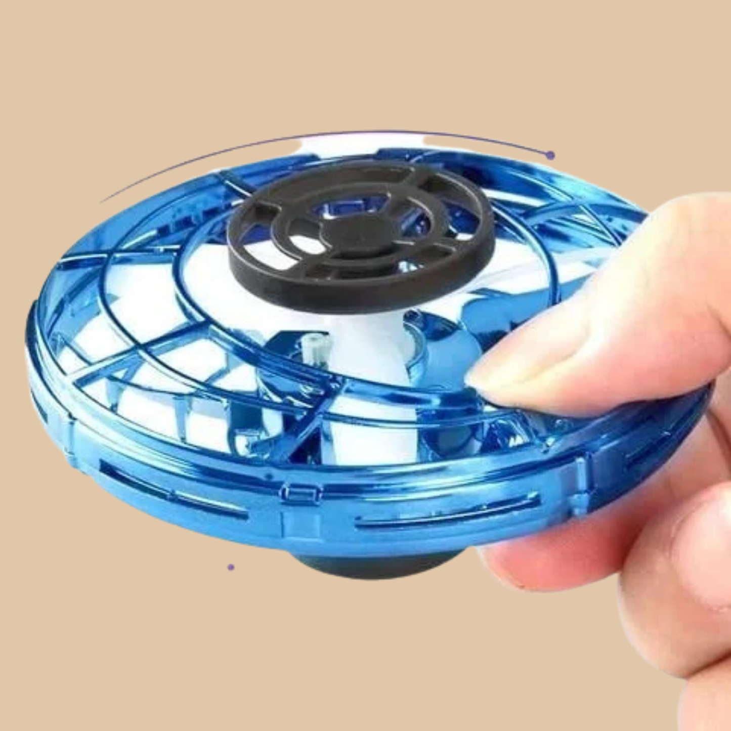 BOOMERANG, THE FLYING SPINNER, COLOR BLUE