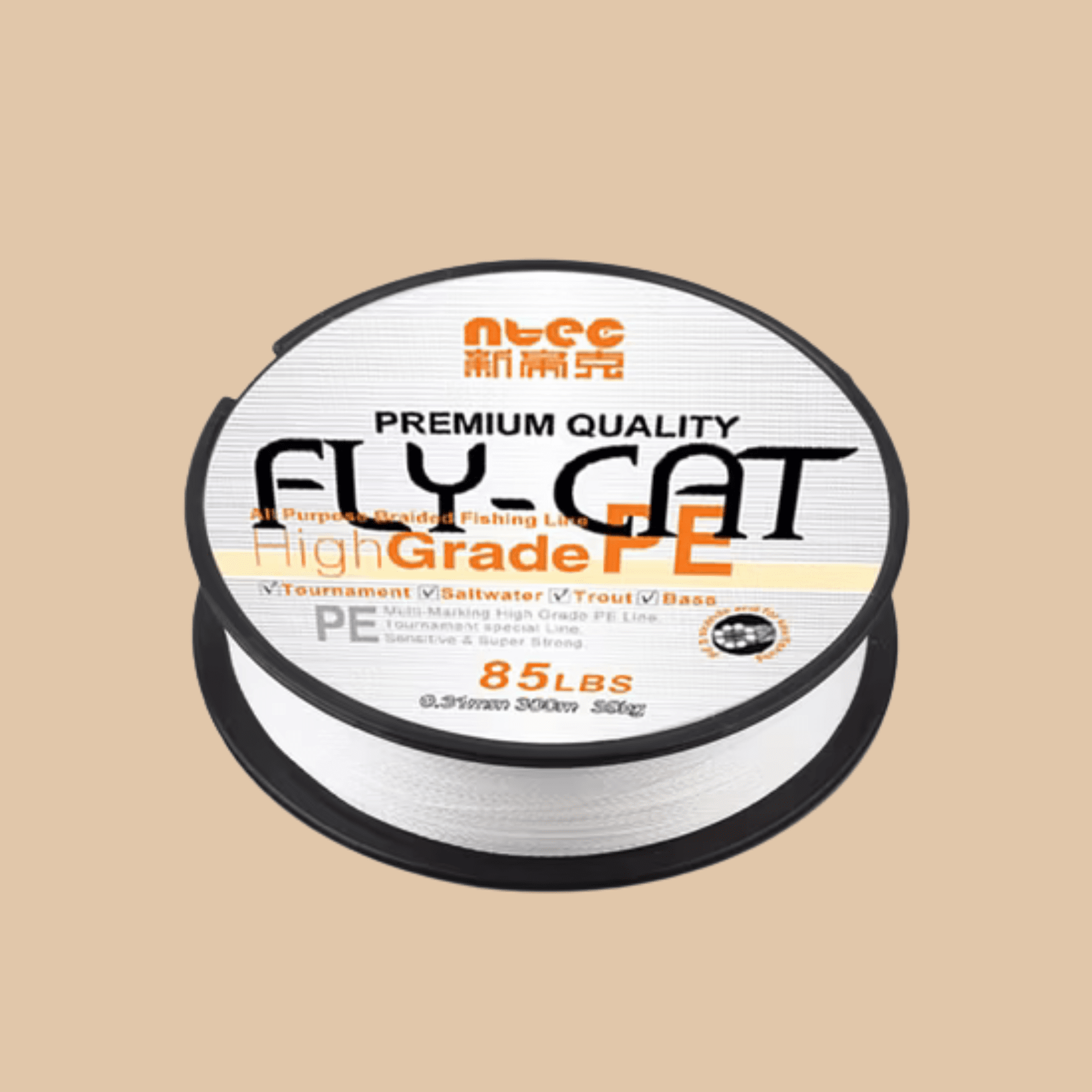 Fly-Cat MAX 29lb Braided Fishing Line, 0.8, X8 150m, Pink - COLO