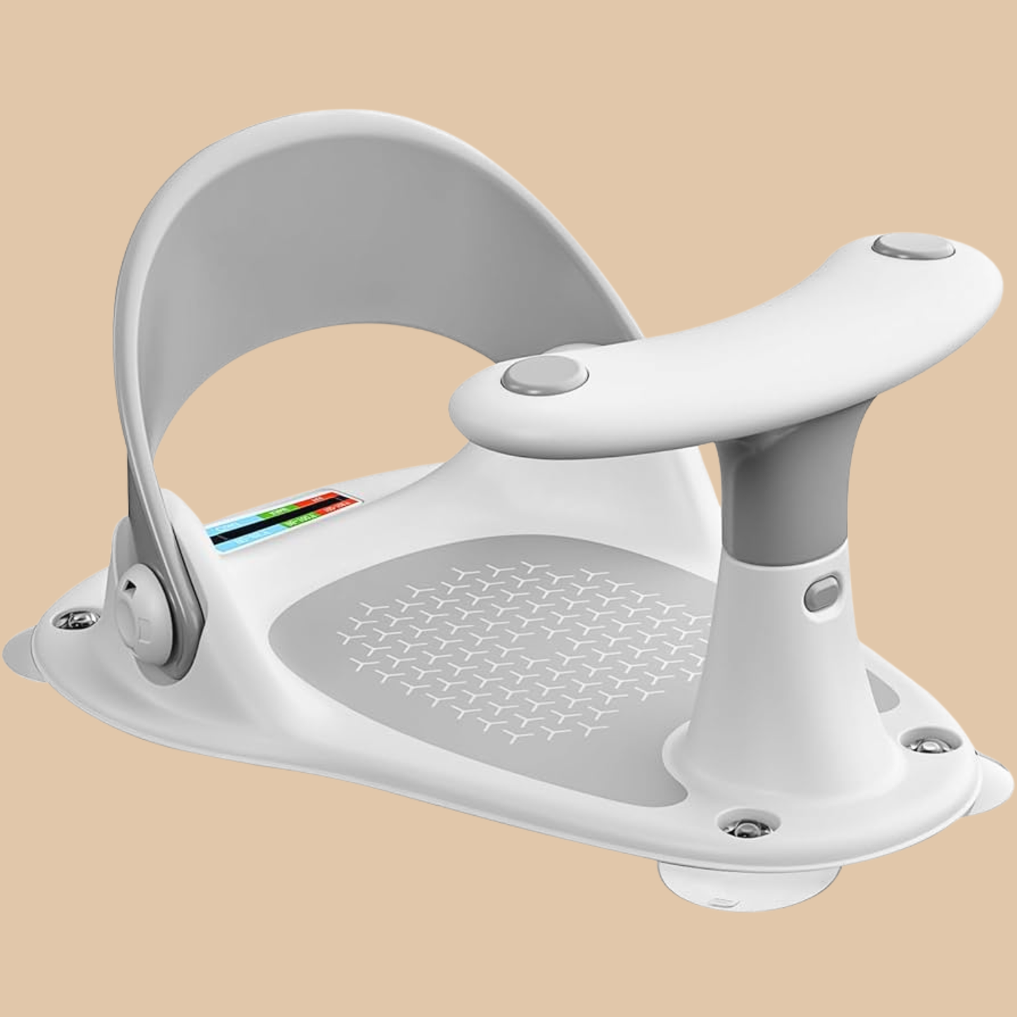 Baby Bath Seat Collapsible Infant Bath Seat Portable Baby Bathtub Seat White & Blue