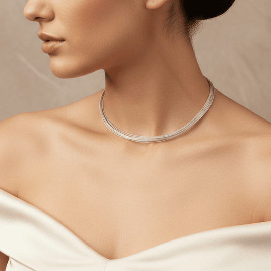 Minimalist Multi-Strand Wire Necklace - COLO