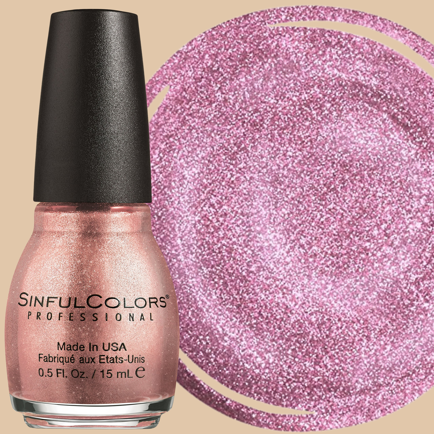 Sinful Colors Gold N Roses Nail Polish 1592 – Long-Lasting Shine