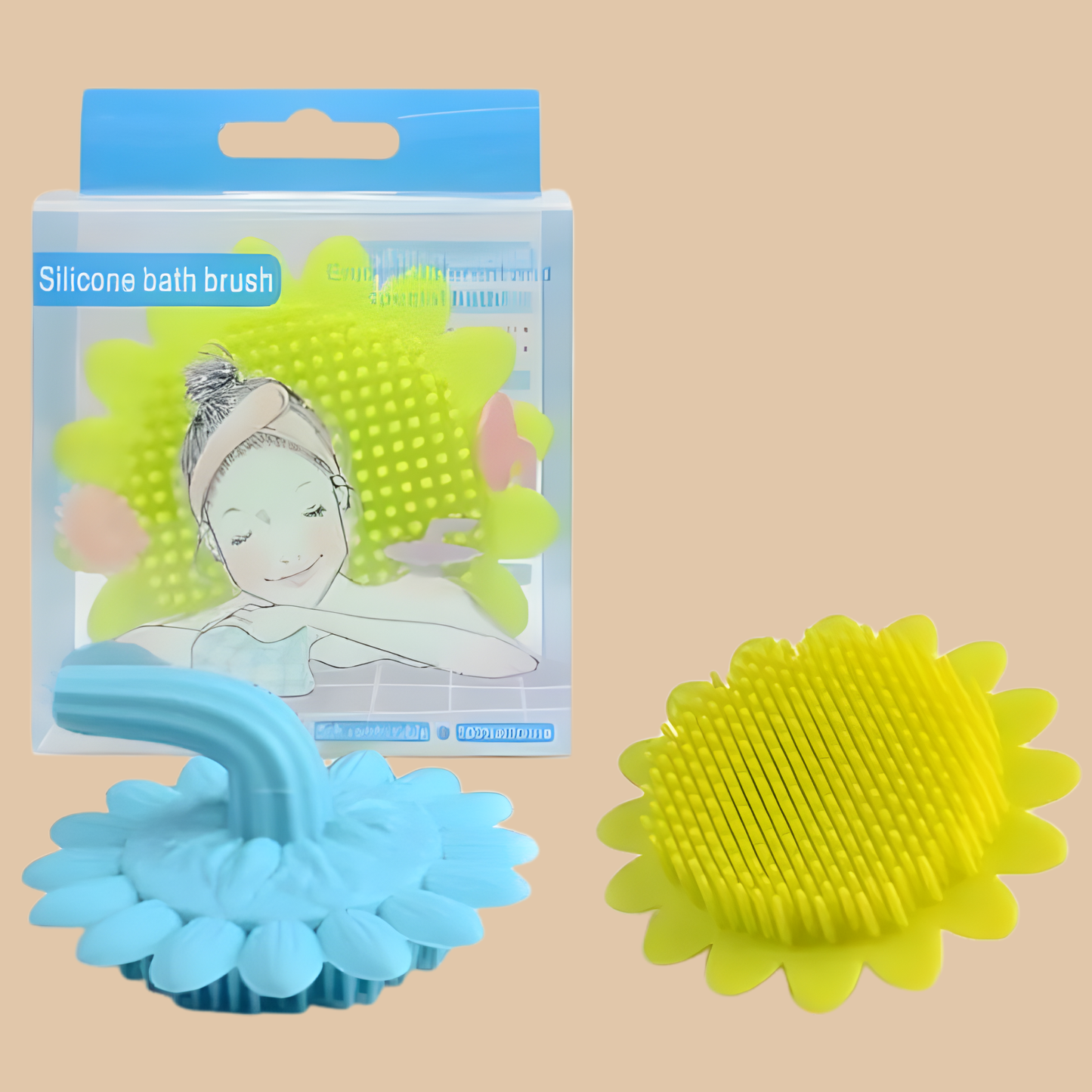 Portable Bath Brush Soft Silicone for Newborn