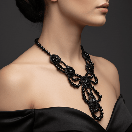 Midnight Radiance Statement Necklace - COLO