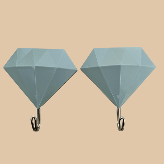Boho Color Green Diamond Shaped Hooks 2pcs - COLO