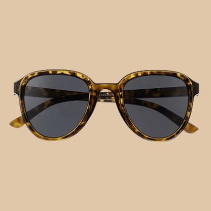 Women’s Cali Blue Beveled Round Sunglasses - COLO