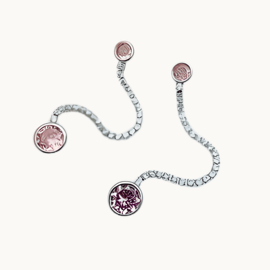 Pink Gem Spiral Twist Belly Button Ring – 3 Colors - COLO