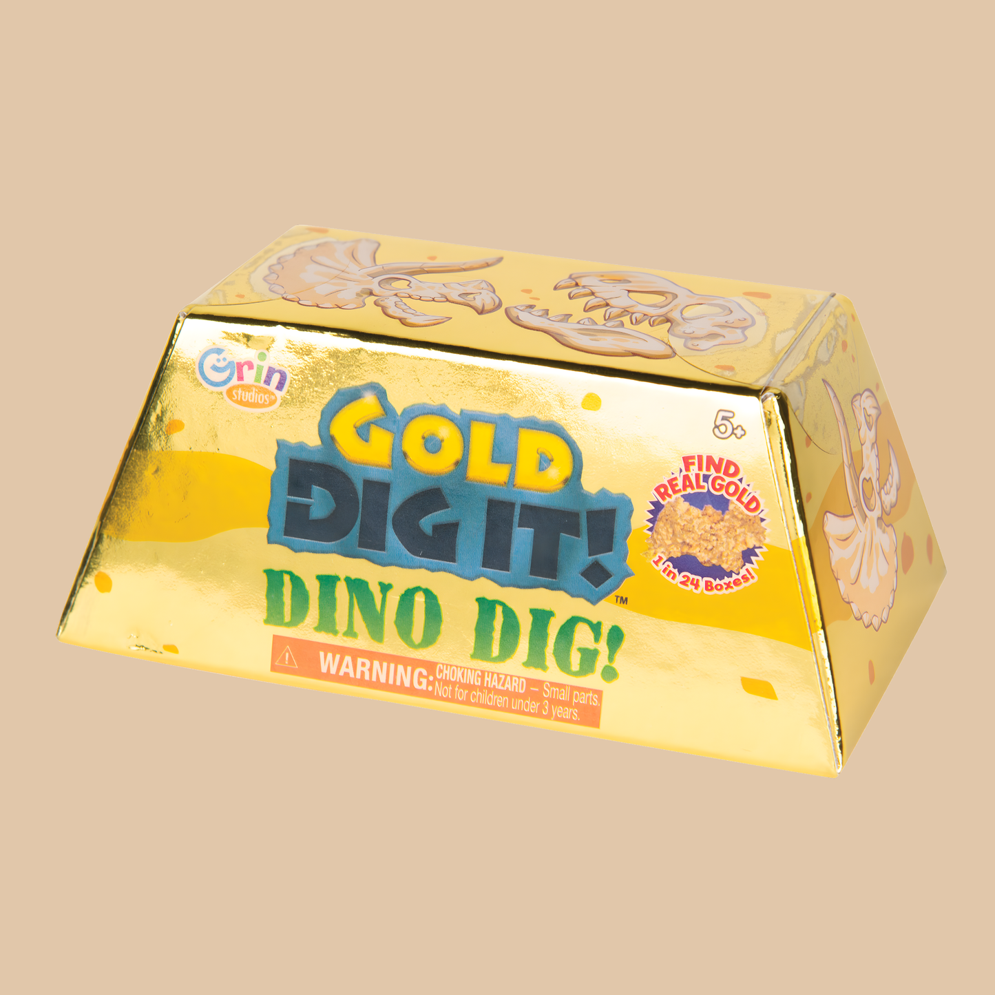 Gold Dig It Dino Excavation Kit | Real Gold 1-in-24 Chance
