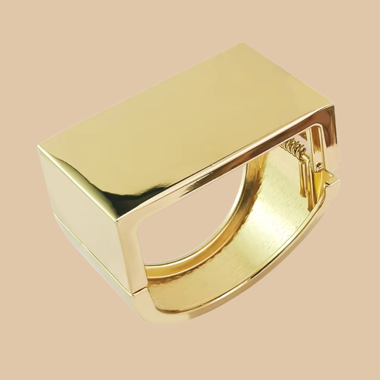 Chunky Geometric Bangle Bracelet Set 2PCS