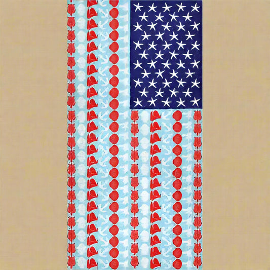 Stars, Shells & Flag Towel