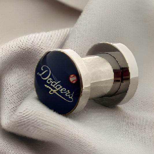 MLB LA Dodgers Screw-On Surgical Steel 2G Gauge 6mm Ear Plugs Licensed