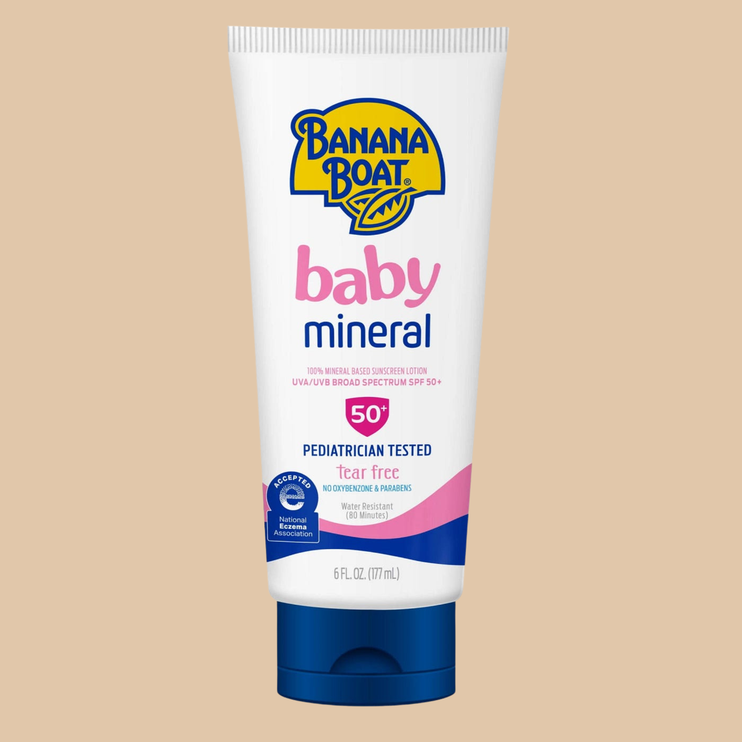 Banana Boat 100% Mineral Baby Sunscreen Lotion SPF 50+ 6 fl oz