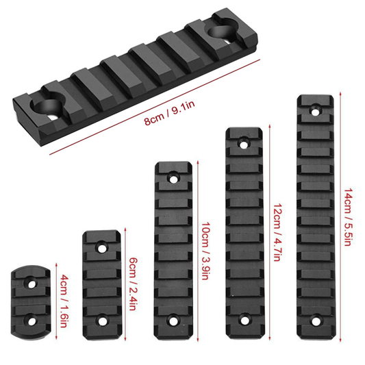 M-LOK Aluminum Picatinny Rail Set 7PCS - COLO