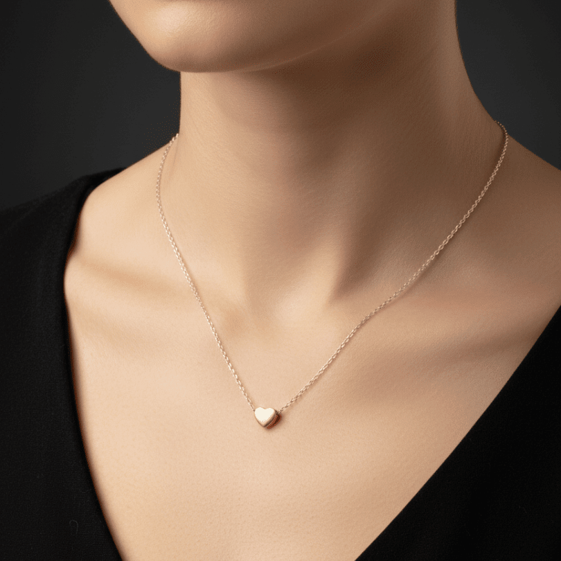 Petite Gilded Heart Necklace - COLO