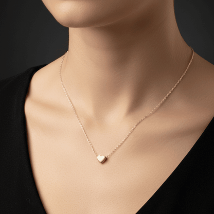 Petite Gilded Heart Necklace - COLO
