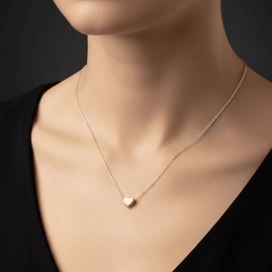 Petite Gilded Heart Necklace - COLO