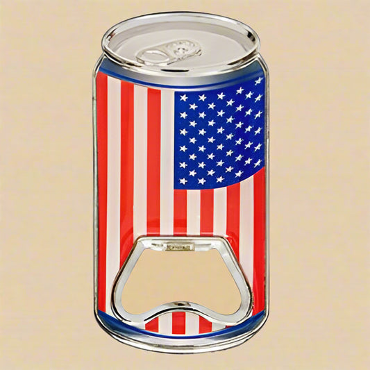 USA Flag Bottle Can Opener