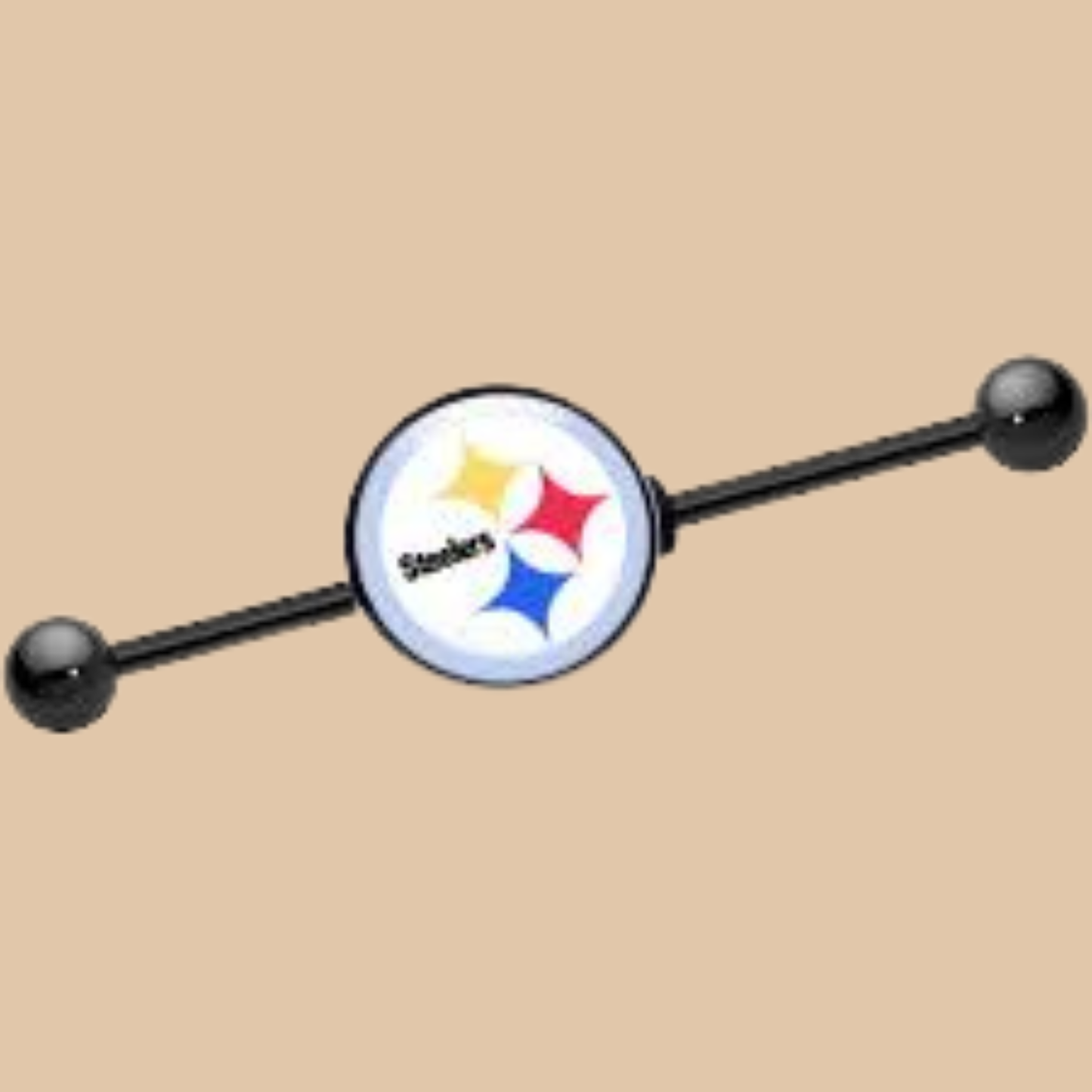 NFL Pittsburgh Steelers Barbell Nipple Ring Licensed