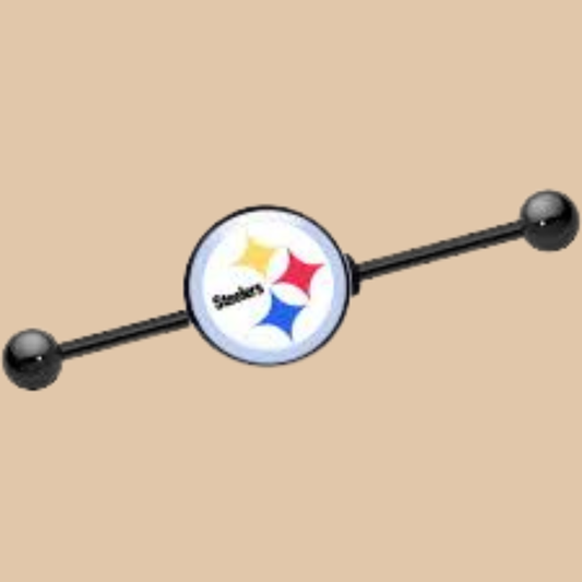 NFL Pittsburgh Steelers Barbell Nipple Ring Licensed