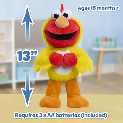 Chicken Dance Elmo Feature 13 Inch Plush, Dancing Plush, Stuffed Animal, Kids Toys for Ages 2 up - COLO
