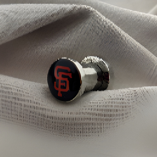 MLB San Francisco Giants Screw-On Surgical Steel 2G Gauge 6mm Ear Plugs Licensed