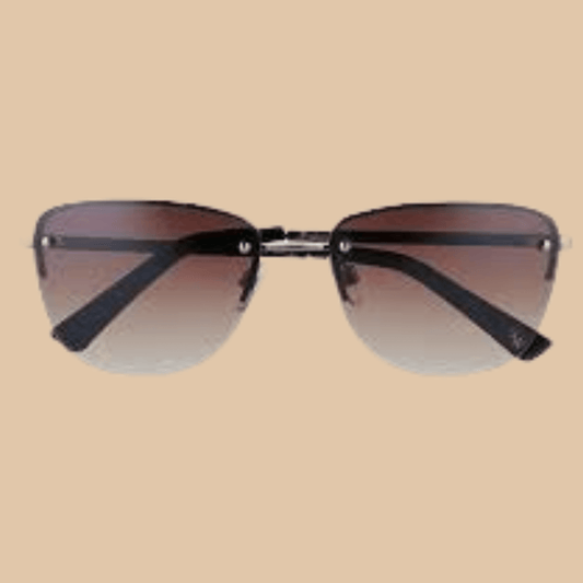 Women’s Nine West 57mm Semi-Rimless Rectangle Sunglasses - COLO