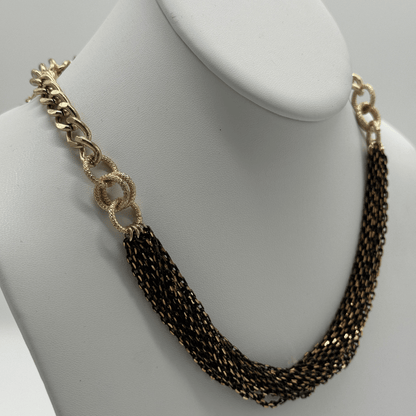 Midnight Gilded Statement Necklace