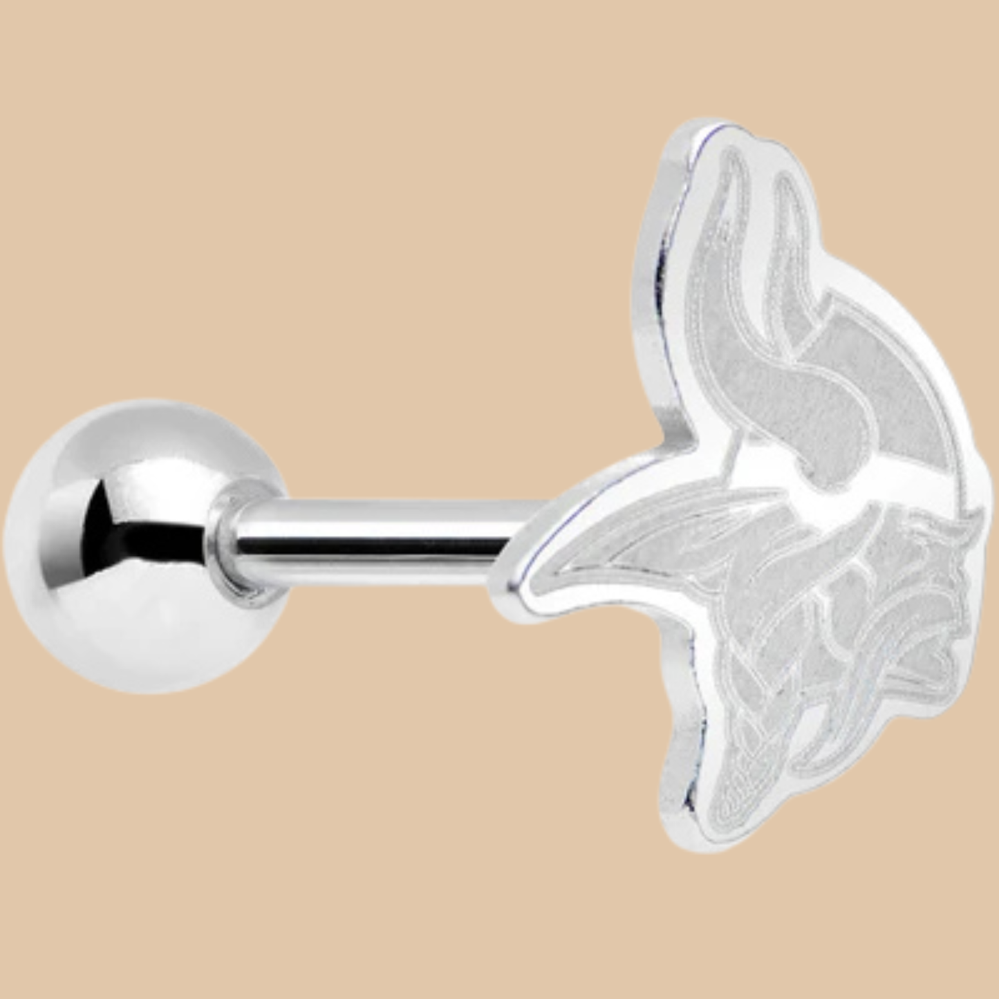 NFL Minnesota Vikings Piercing Tongue Ring Licensed