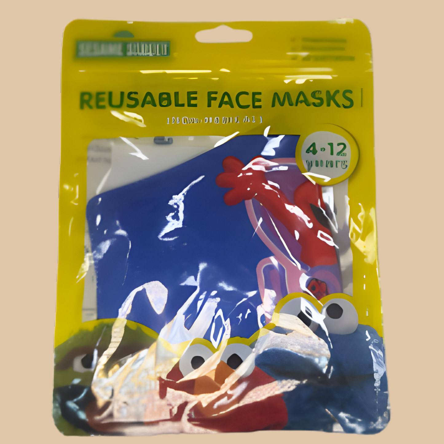 Kids Sesame Street Dark Blue Elmo Reusable Face Mask - COLO