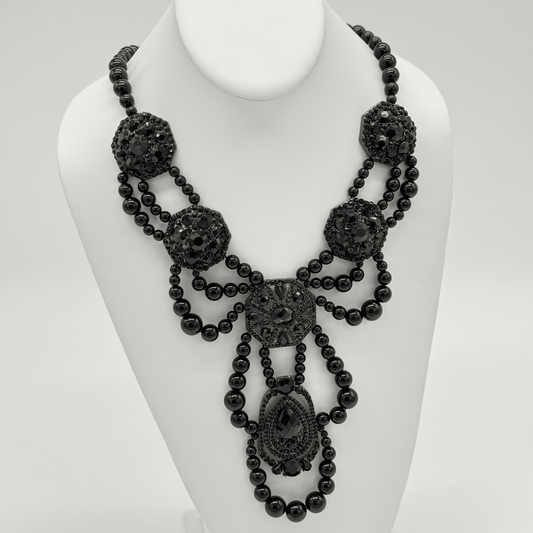 Midnight Radiance Statement Necklace - COLO