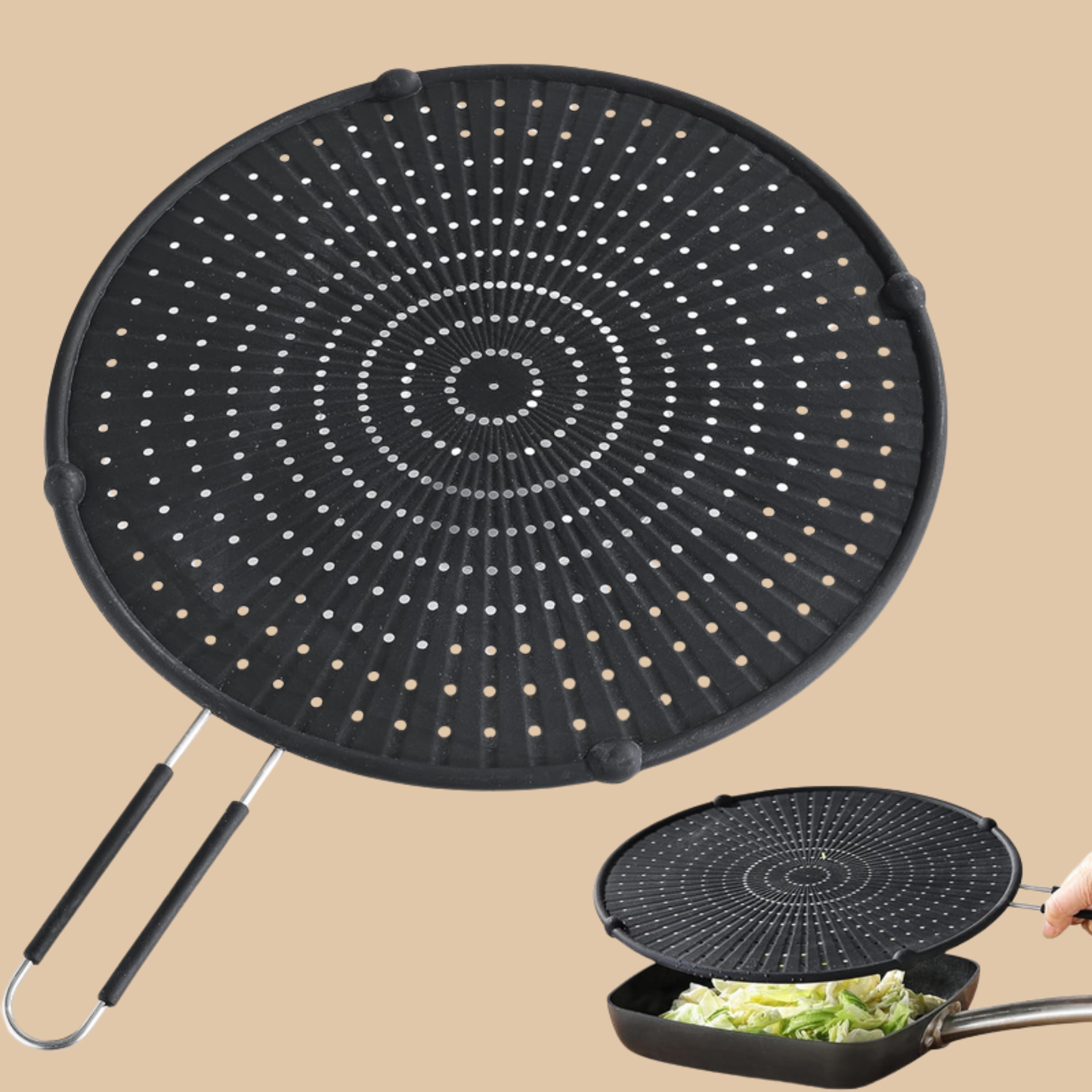 Silicone Splatter Screen for Frying Pan 12.6"