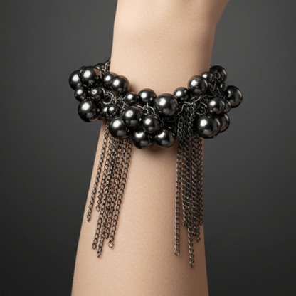 Midnight Cascade Statement Bracelet